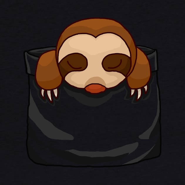 Pocket sloth - sloth in a pocket by HighFives555